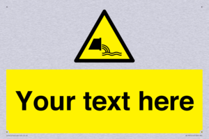 Custom Warning sewage effluent outfall